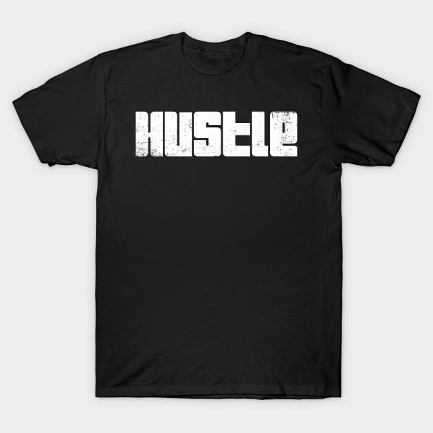 HUSTLE Retro 70s art T-Shirt by ClothedCircuit